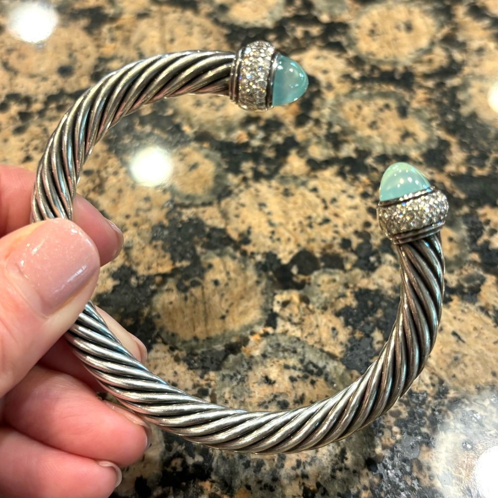 DAVID YURMAN ✨🩵HP🩵✨ 7mm Cable Cuff - Authentic - Picture 9 of 16